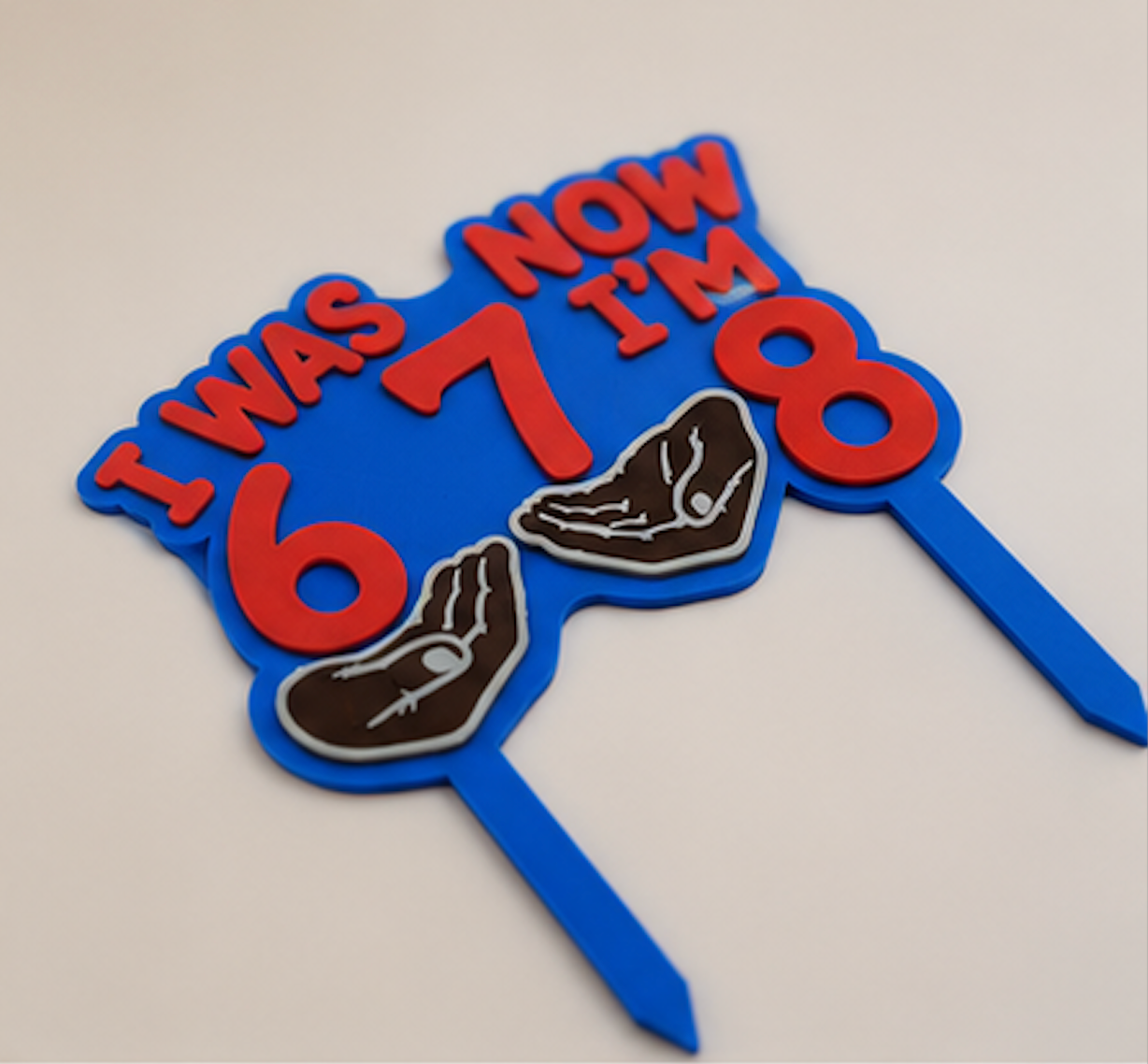 Custom 3D Printed Cake Toppers