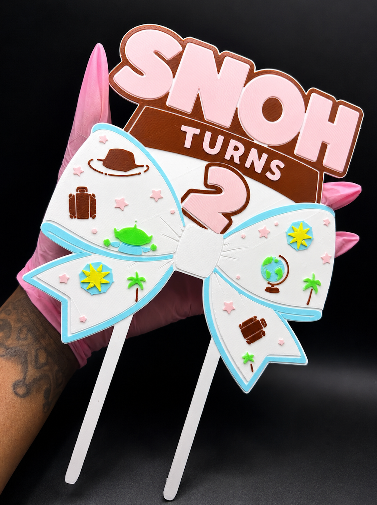 Custom 3D Printed Cake Toppers