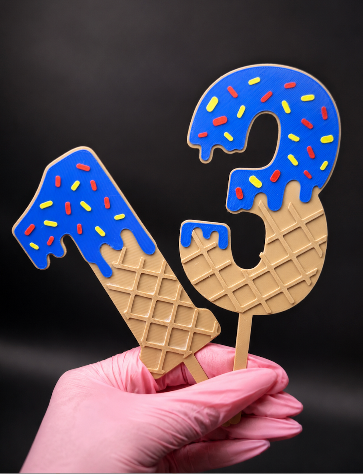 Custom 3D Printed Cake Toppers